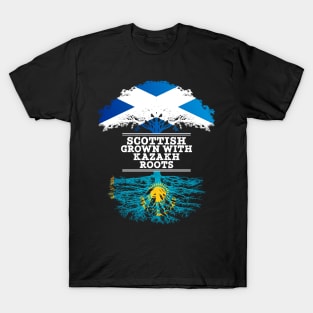 Scottish Grown With Kazakh Roots - Gift for Kazakh With Roots From Kazakhstan T-Shirt